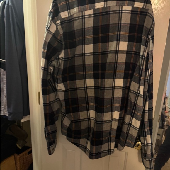 Express Men’s Plaid Button-Up Shirt Blue / White XL - Picture 3 of 3